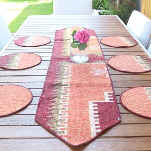 Table Runner For Christmas Dinning, Kitchen Decor, Service Rug Placemat, 12x56, Rug Decoration Underplate, Dinnerware Sets, 29