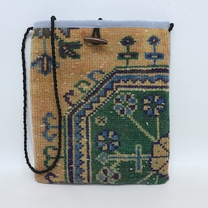 Women Casual Kilim Bag, Handmade Rug Bag, Best Gift For Her, Woven Bag, 11x14, Handmade Bag, Chic Bag, Best Gift For Her, Travel Bag,