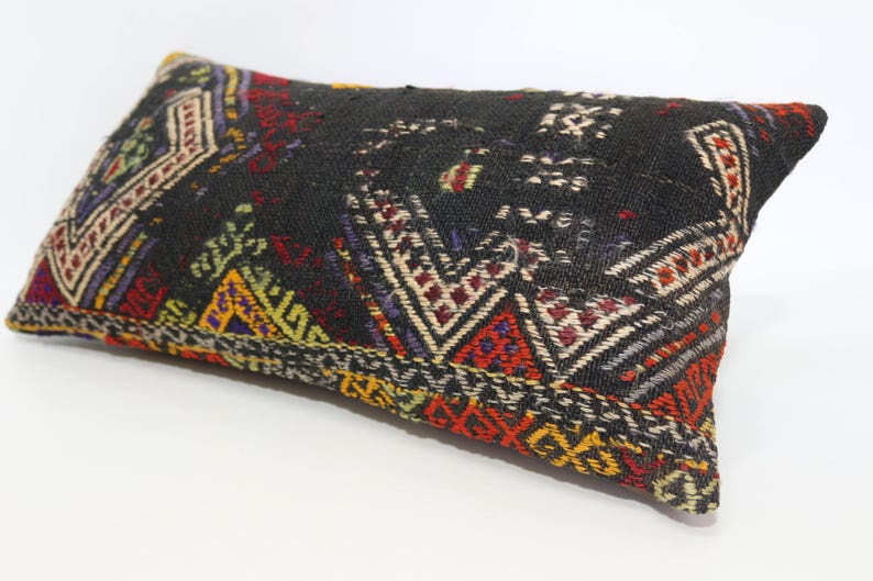 12x24 Embroidered Kilim Pillow Sofa Pillow Ethnic Pillow 12x24 Sofa Pillow Home Decor Anatolian Kilim Pillow Cushion Cover  SP3060-1109