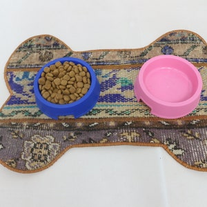 Hundefutter Pad, Hundematte, Knochenmatte, Blaue Matte, Teppichmatte, Haustierliebhaber Geschenkmatte, rutschfeste Matte, Haustier Geschenkmatte, Wassernapfmatte, Gartenmatte,