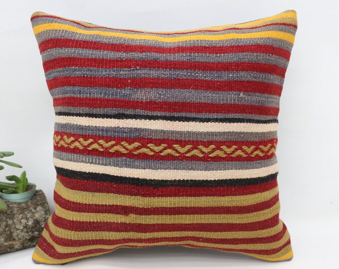 Wholesale Kilim Pillow,14x14 Best Pillow,striped Pillow,small Pillow