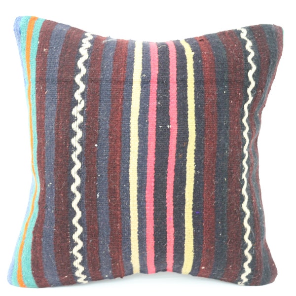 Throw Pillow Covers, Personalized Pillow, Kilim Pillows, Striped Cushion Case, Ottoman Cushion, Personalized Pillow Case, 3914
