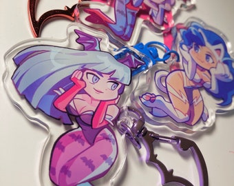 Darkstalkers Charms and Stickers