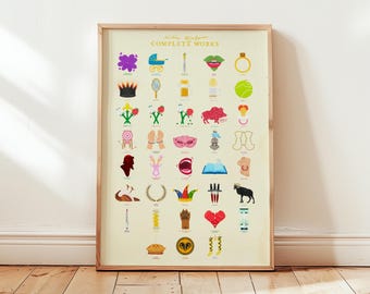 Shakespeare Complete Works Art Print • Literary Classroom Decor