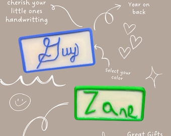 Personalized Handwriting Magnet: Kids Keepsake Fridge Decor - Gift for all occasions
