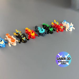 Articulated Flexi Dragon Fidget Toy – 3D Printed Sensory Desk Toy – Flexible Fantasy Dragon Figurine Gift for Kids & Adults – Party Favor