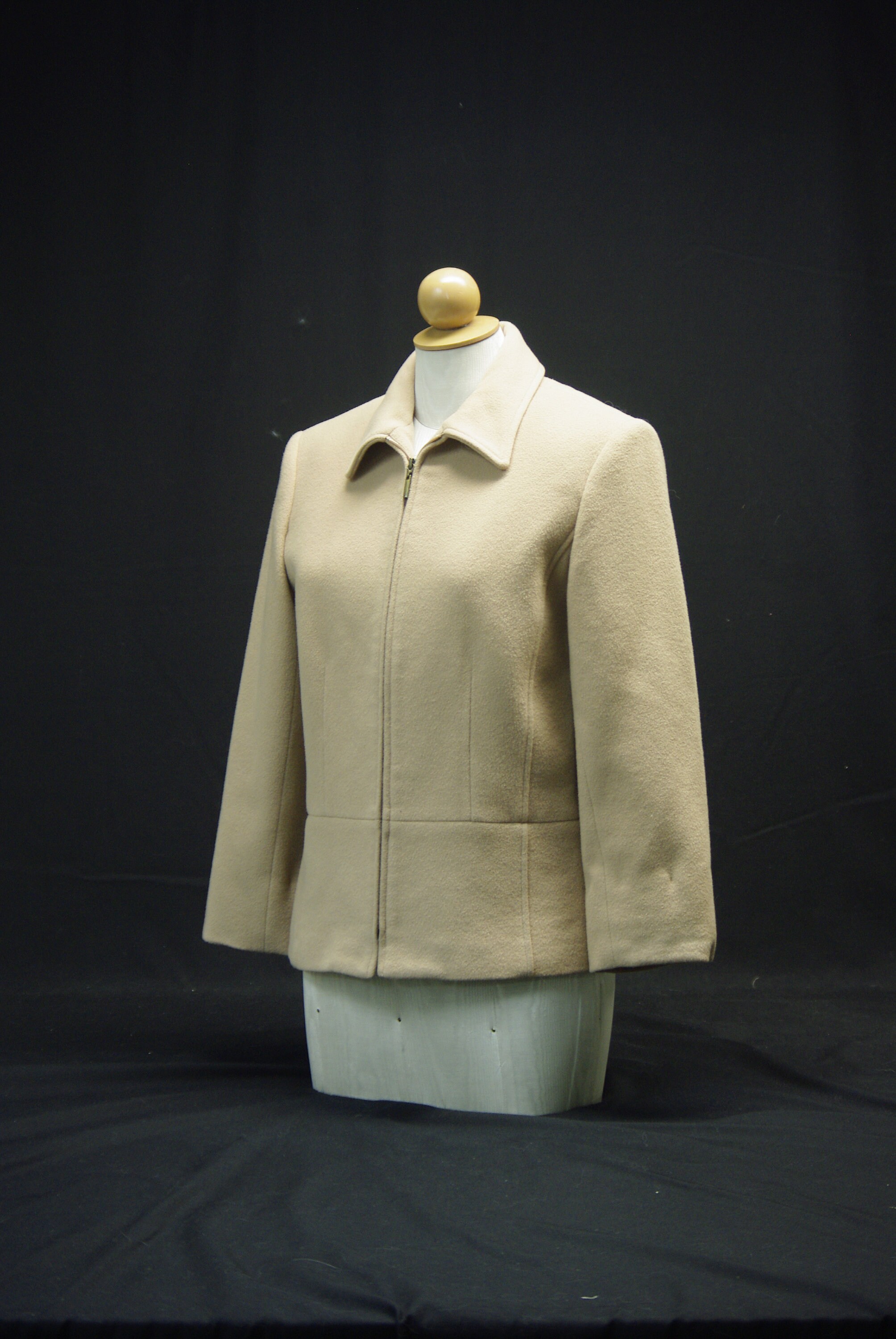 ジャケット・アウター Na.e Wool&Cashmere Button Coat Wool Jacket Size 6 Classic Ladies Design Zipper Closure