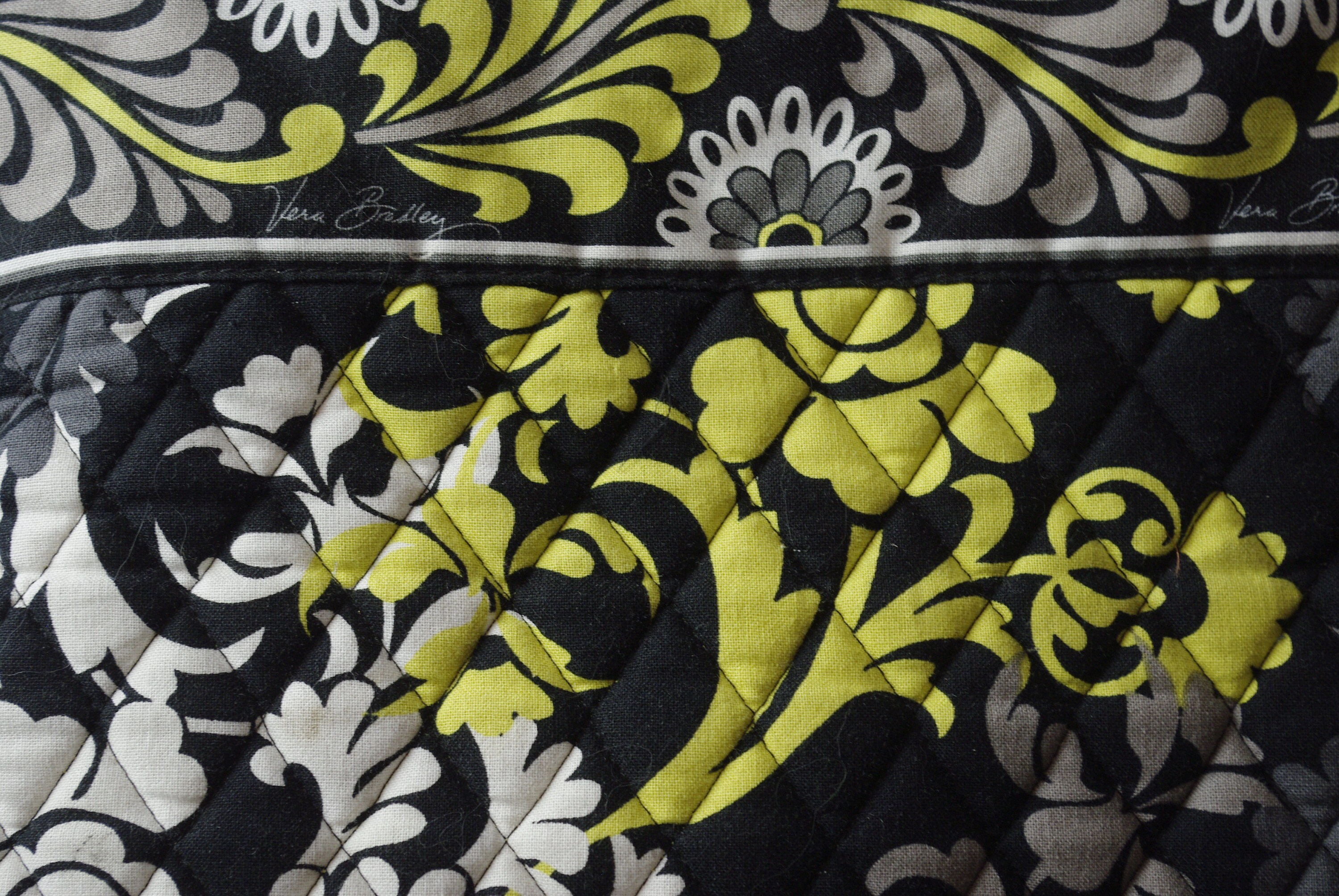 Vera Bradley Large Quilted Travel Tote Retired Baroque Pattern Etsy