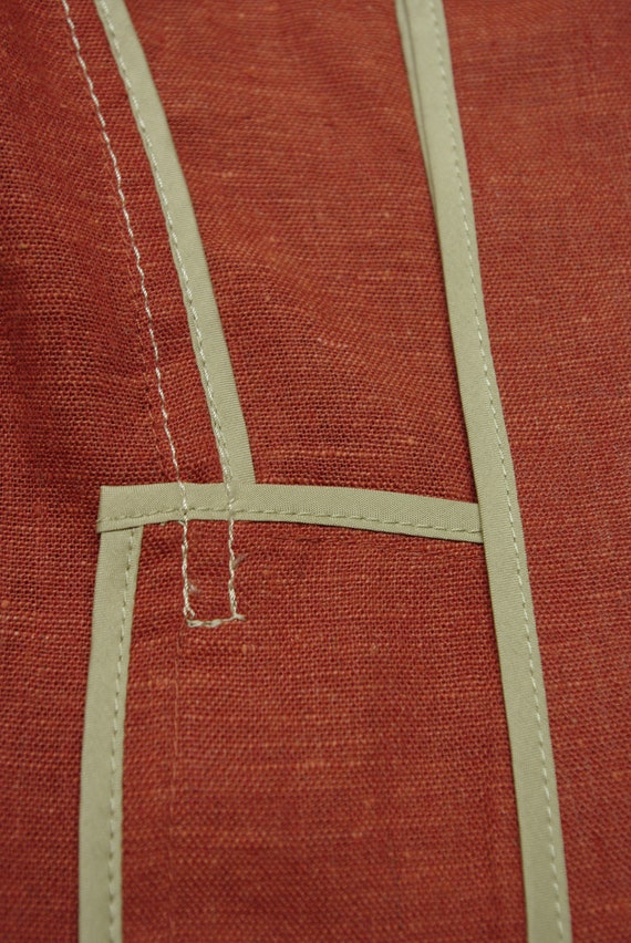 Embellished Rust Linen Jacket, Coldwater Creek Un… - image 6