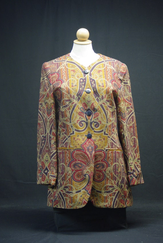 Wool Paisley Jacket, Jones New York