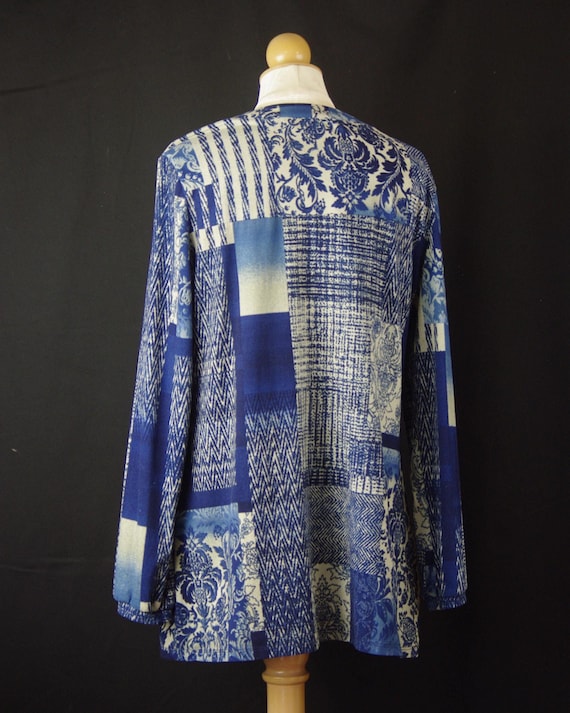 Patchwork Blouse Size M Peasant Style Bohemian Na… - image 4