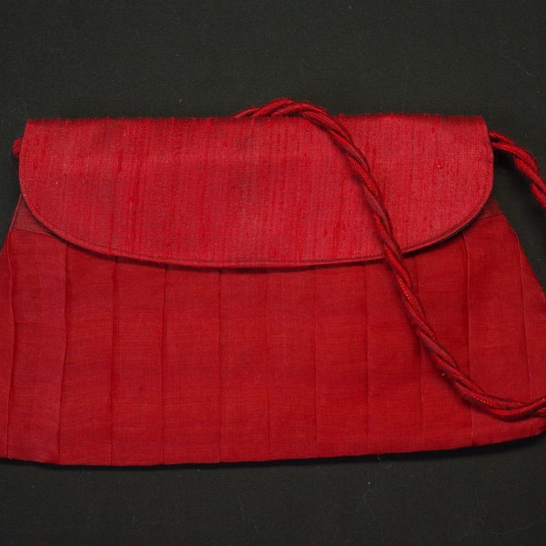 Red Silk Purse Etsy