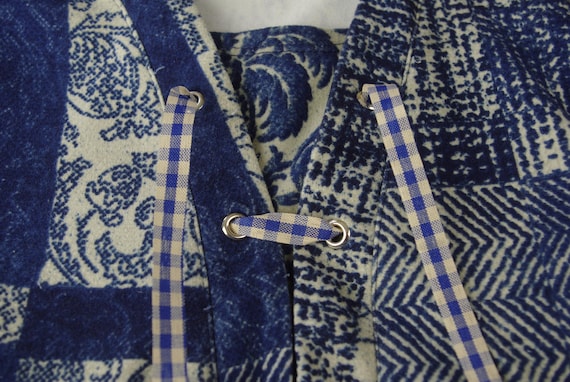 Patchwork Blouse Size M Peasant Style Bohemian Na… - image 8