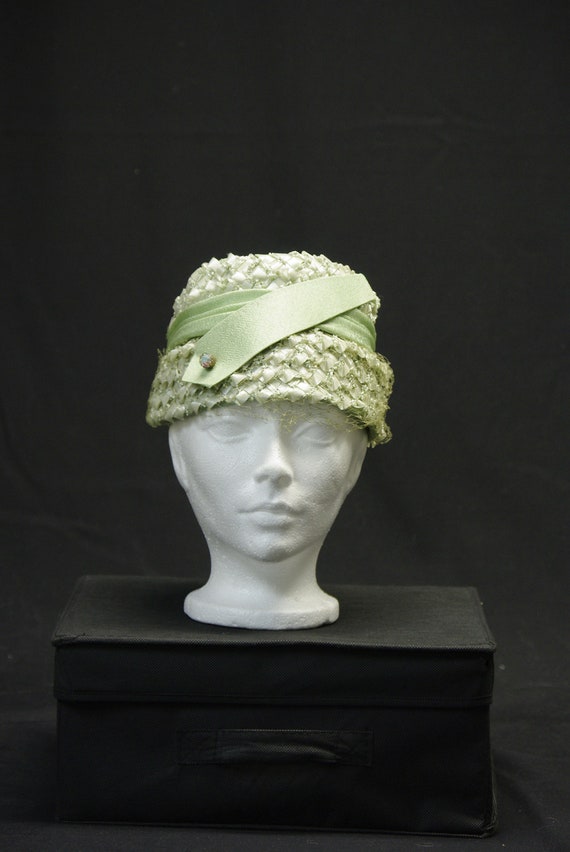 Mint Green Classic 40's Hat, Made in Canada