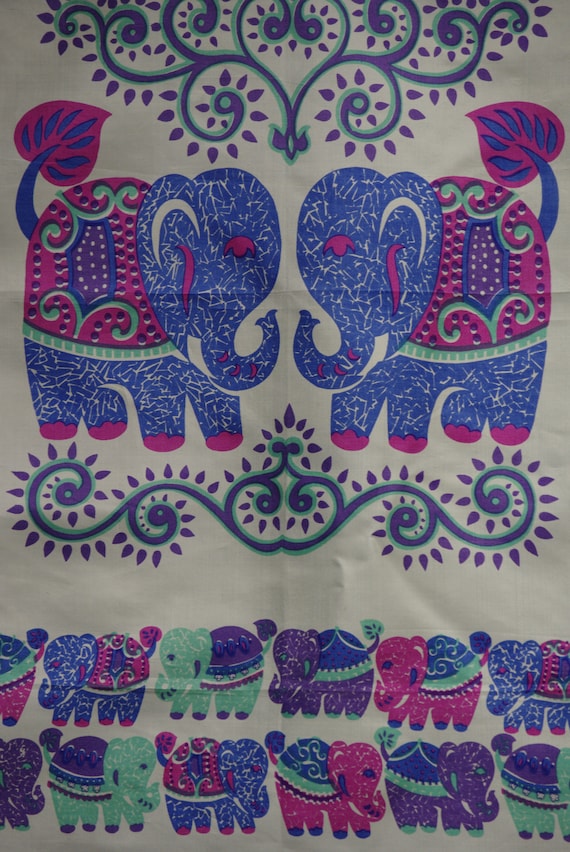 Elephant Silk Scarf, Square Thai Silk Scarf, Pink… - image 8