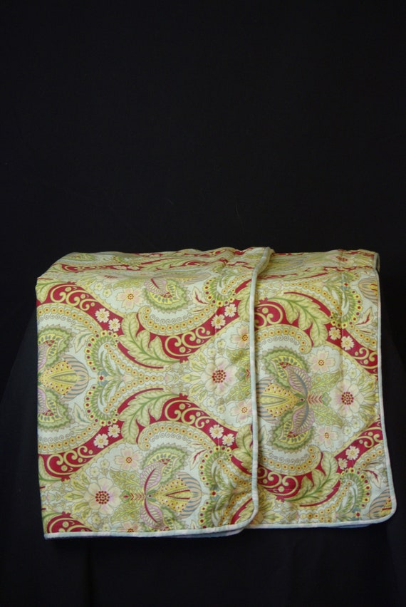 Paisley King Size Pillow Shams Raymond Waites Geometric Aqua Print