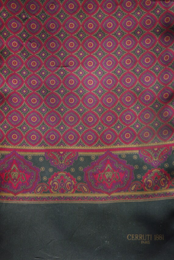 French Silk Men's Scarf, Cerruti 1881 Paris Brand