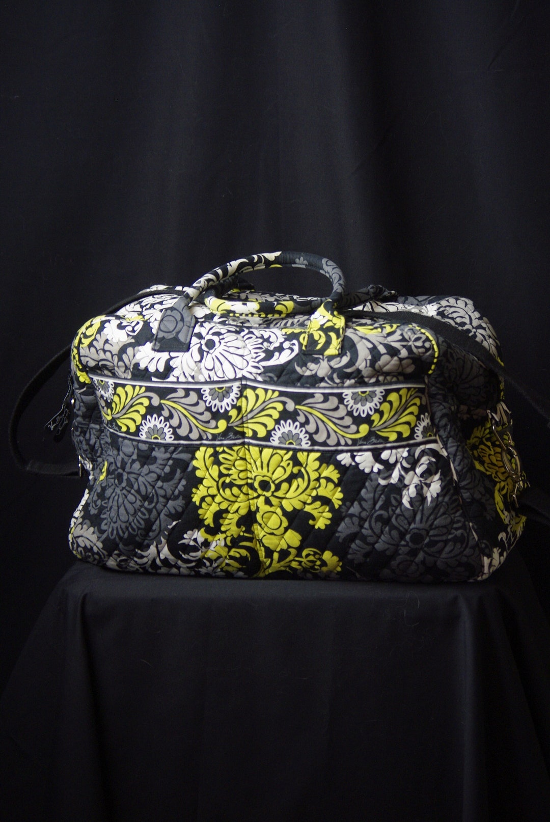 Vera Bradley Large Quilted Travel Tote Retired Baroque Pattern Etsy