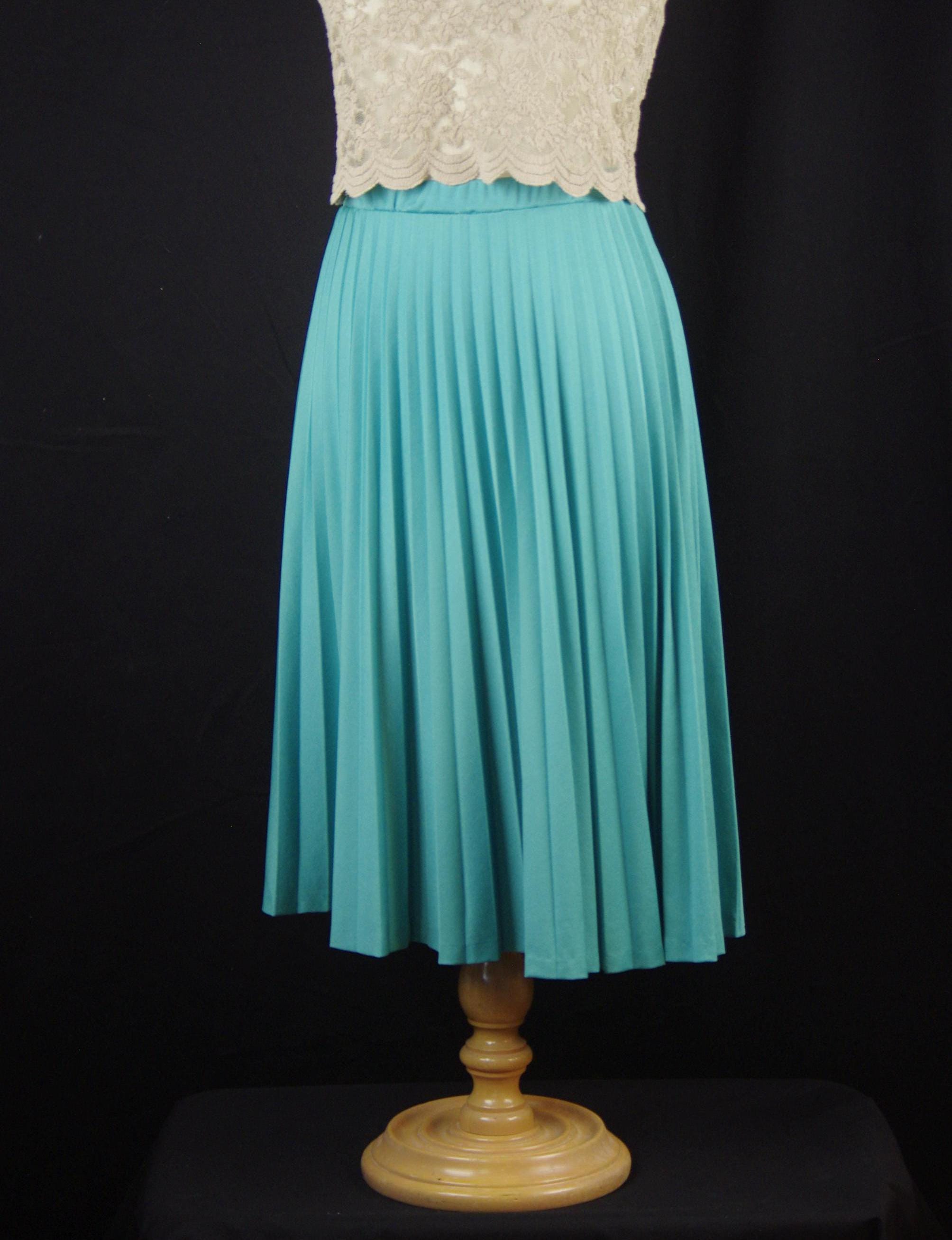 Jupe Turquoise TAYBERRY En Coton Fin - Taille XL - Occasion Très Bon état