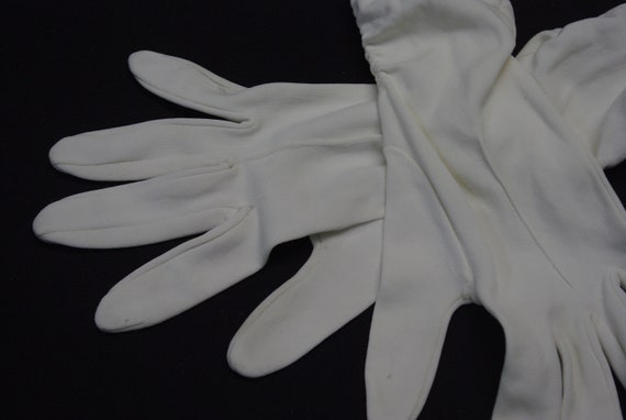 Cream Formal Evening Gloves Vintage, Grad Wear - image 2