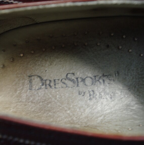 Men's Rockport Leather Wing Tip Shoes, Burgundy L… - image 5