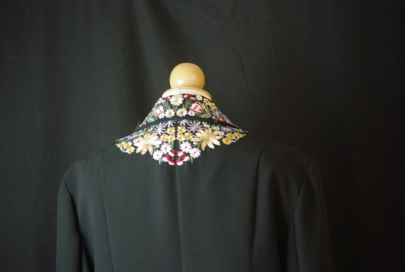 Joseph Ribkoff Black Coat Embroidered Collar Cuff… - image 9