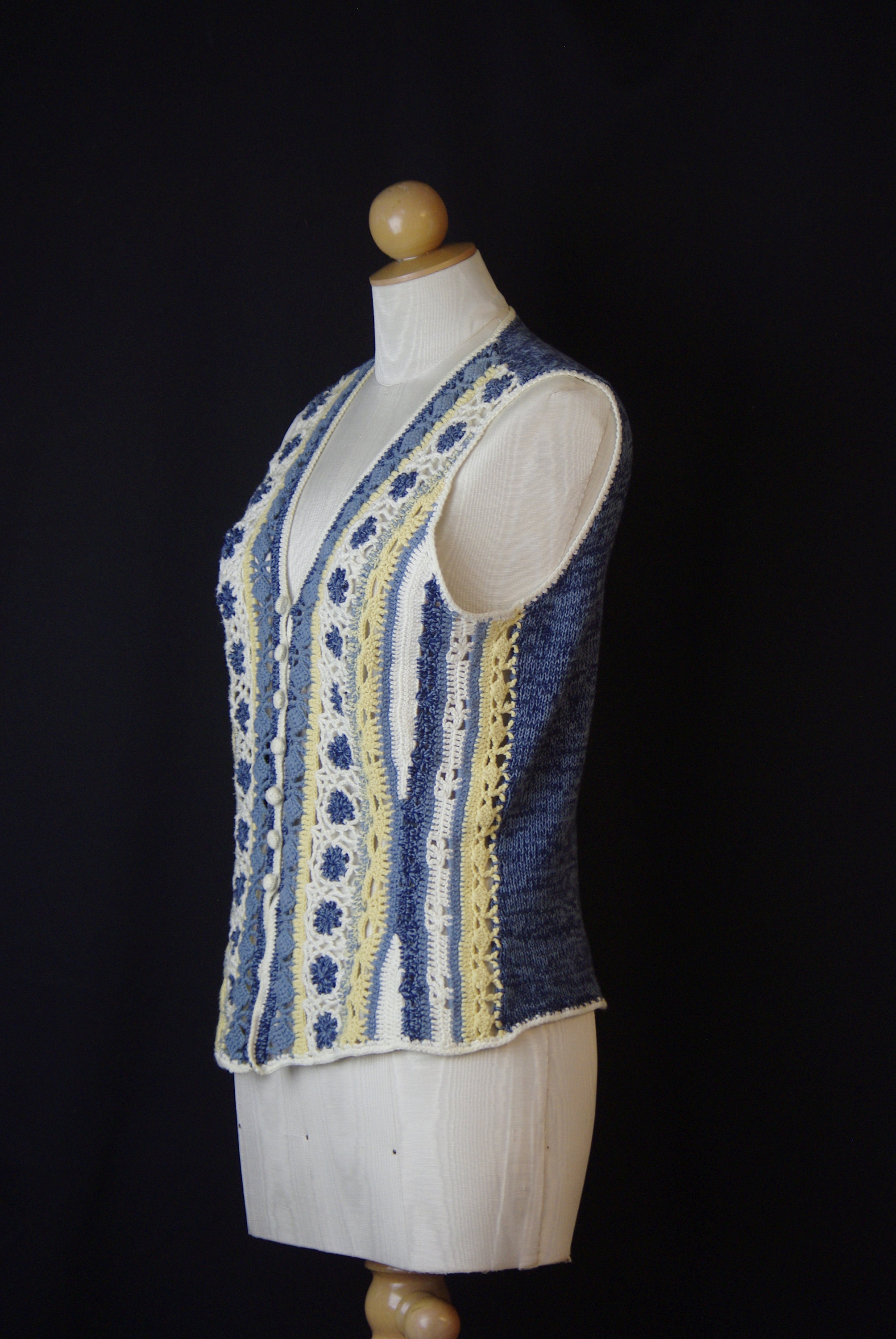トップス doublet RECYCLE COTTON BLEACHED VEST 32 トップス