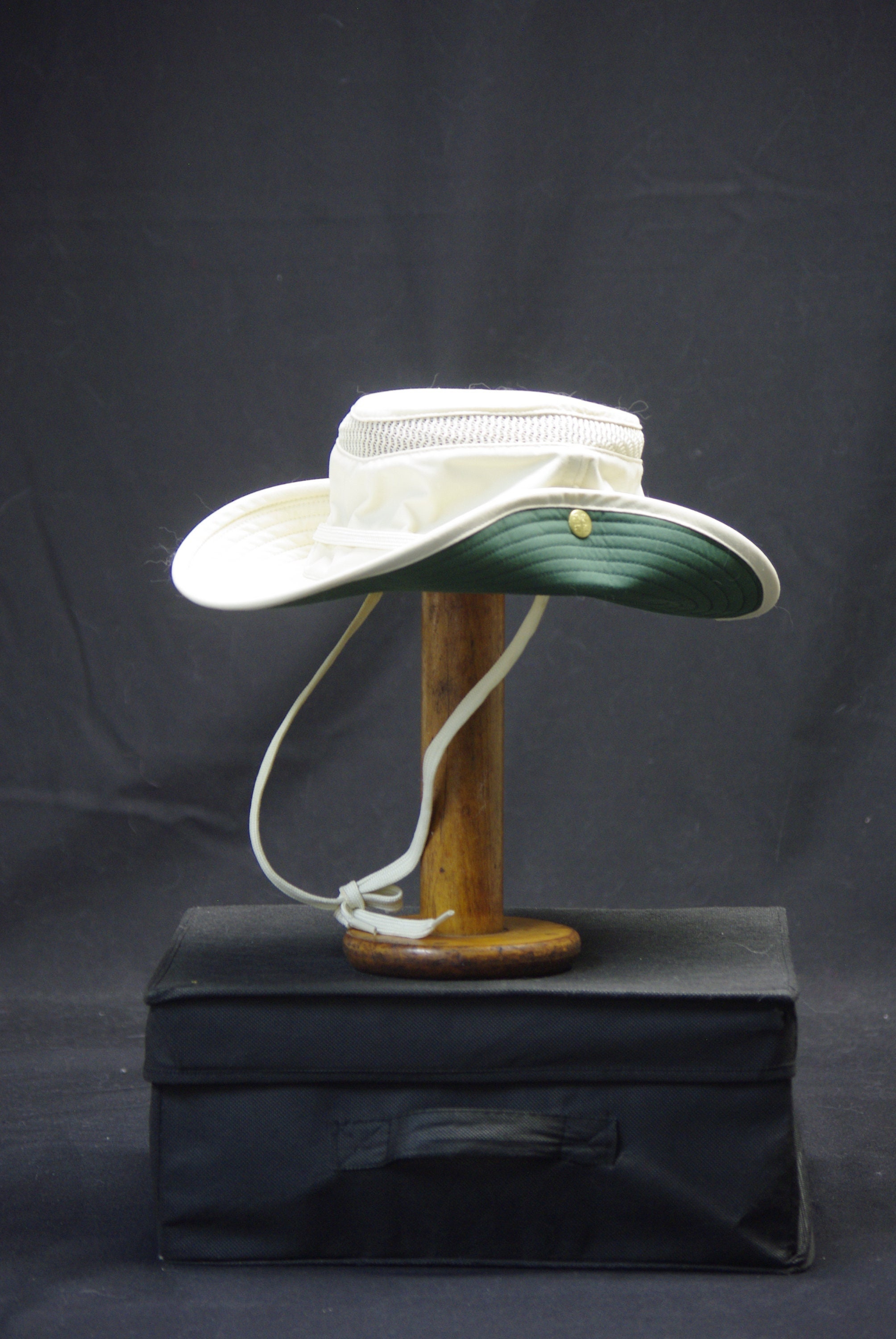 Made In Canada The Finest Tilley Airflo Hat in Forest Green with Cream Trim Tilley Airflo Hat, Broad Brim Hats | Lehman main image 2