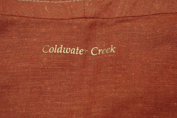 Embellished Rust Linen Jacket, Coldwater Creek Un… - image 10