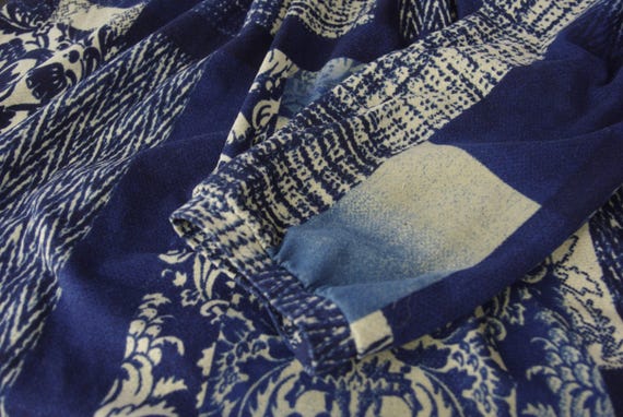 Patchwork Blouse Size M Peasant Style Bohemian Na… - image 6