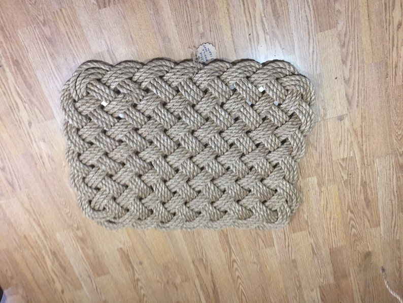 Large Sailors Woven Rope Doormat Rug Etsy