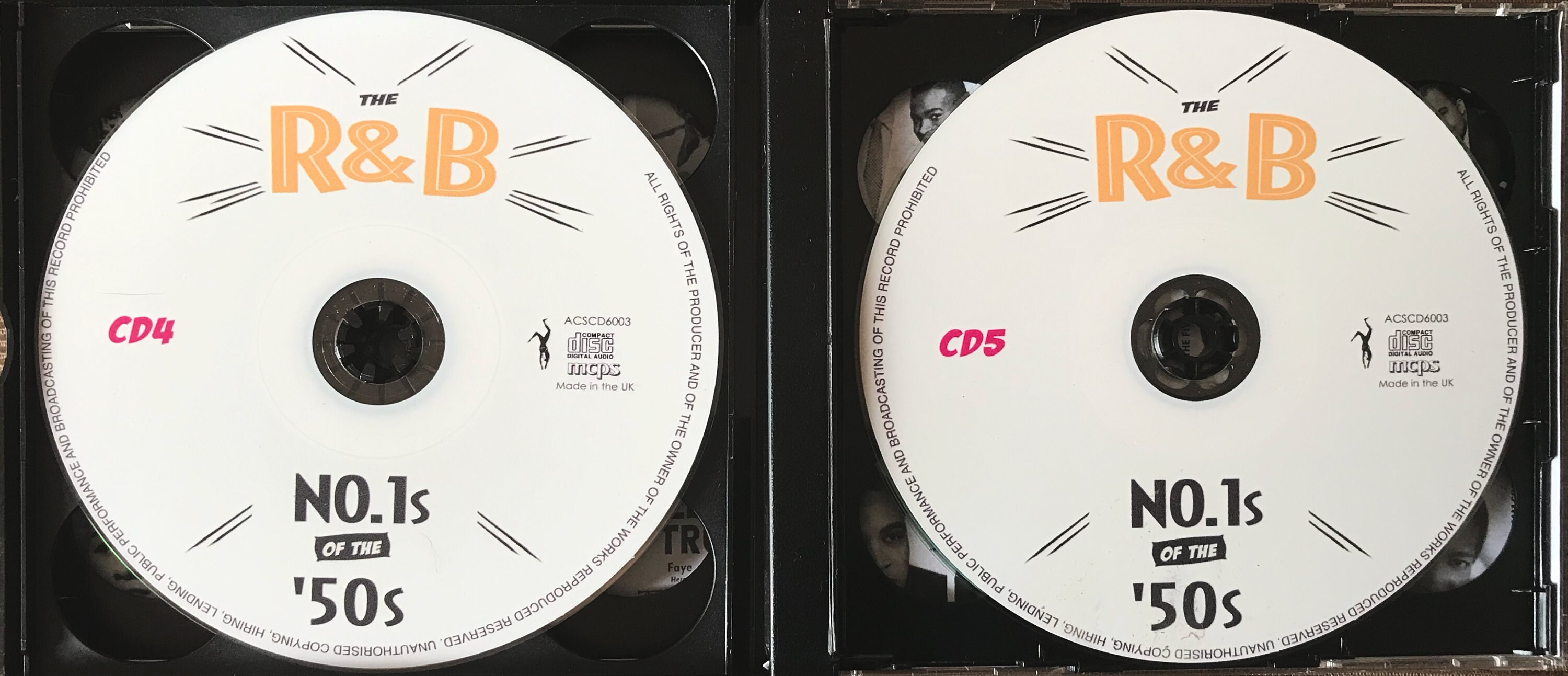 Various Artists, the R&B No.1s of the '50s 6-CD Compilation Featuring ...