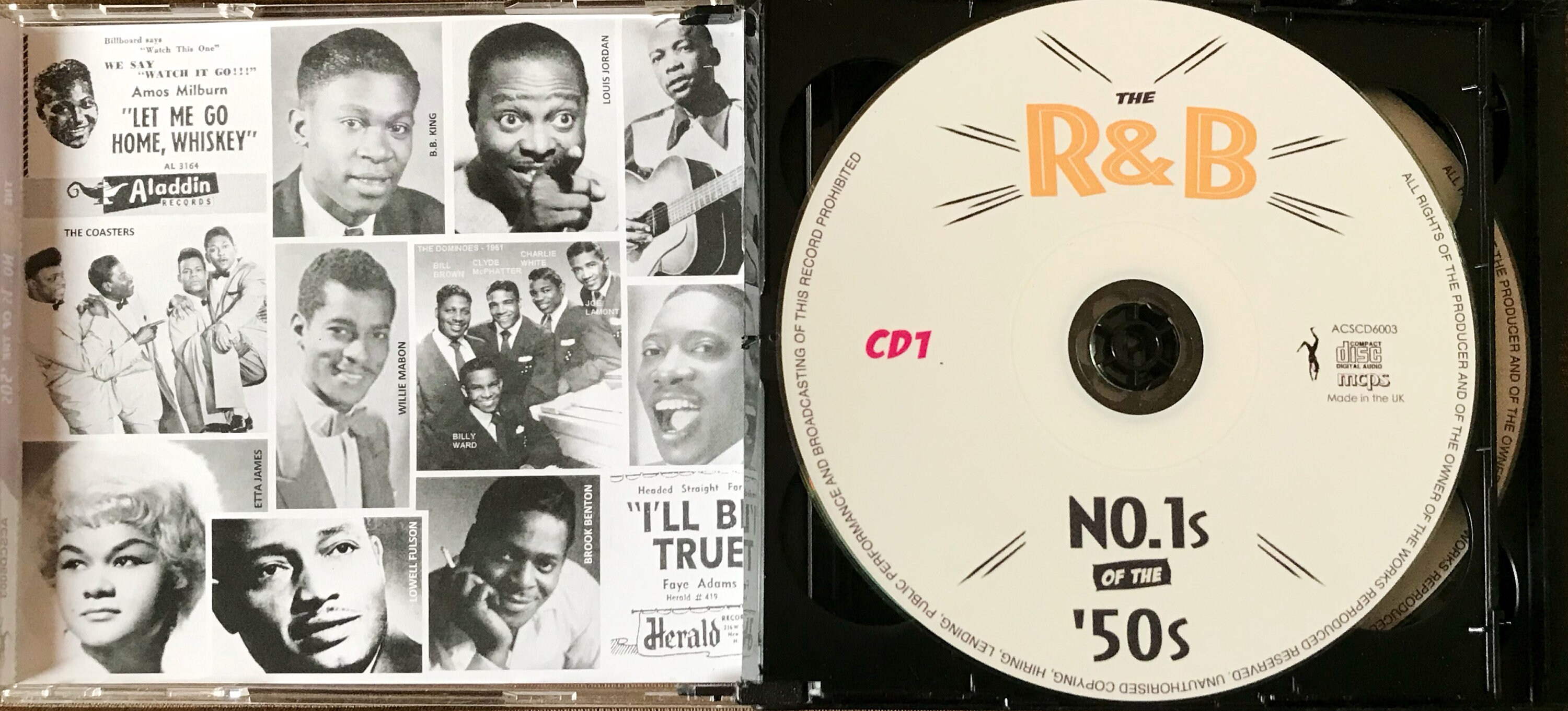 Various Artists, the R&B No.1s of the '50s 6-CD Compilation Featuring ...