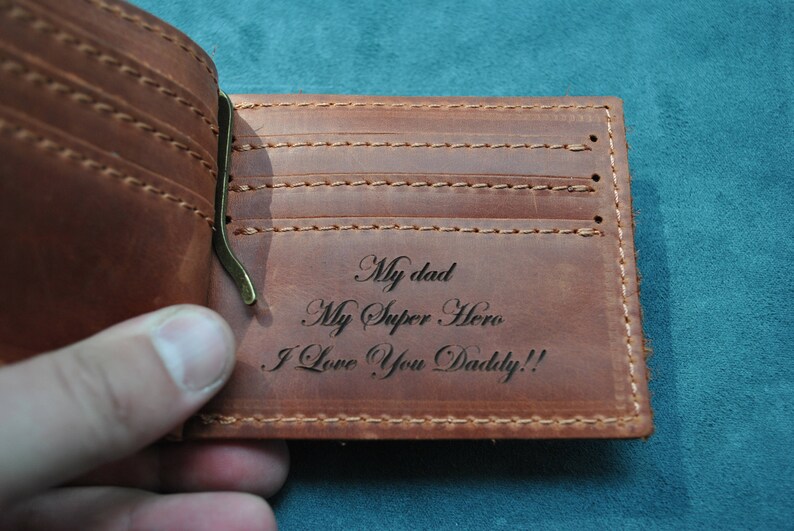 Money Clip Wallet for Groomsmen Gift Mens Wallet Leather Etsy