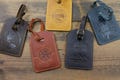 Personalized leather luggage tag, Personalized travel gift, Wedding favors, Custom Luggage tags wedding, Groomsmen gift, Leather accessories