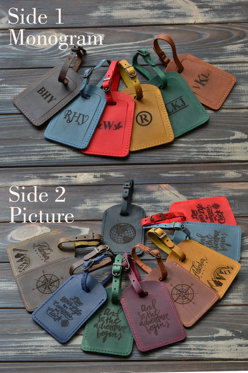 Leather Luggage Tags Luggage Tags Personalized Luggage Tag Etsy