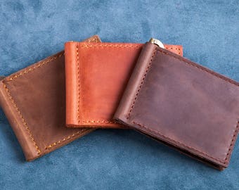 Money Clip wallet for Groomsmen Gift, Mens wallet, Leather wallet, Personalized Leather Wallet, Groomsman Wallet, mens leather wallet