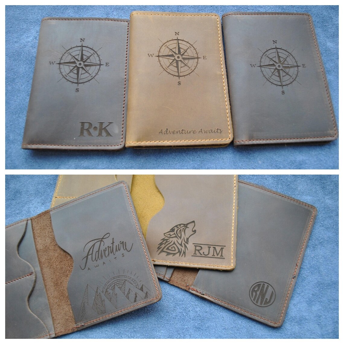 Leather Passport Holder Personalized Passport Cover Travel Etsy