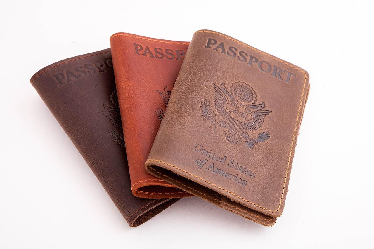 Passport cover Passport holder Passport Wallet Leather Etsy