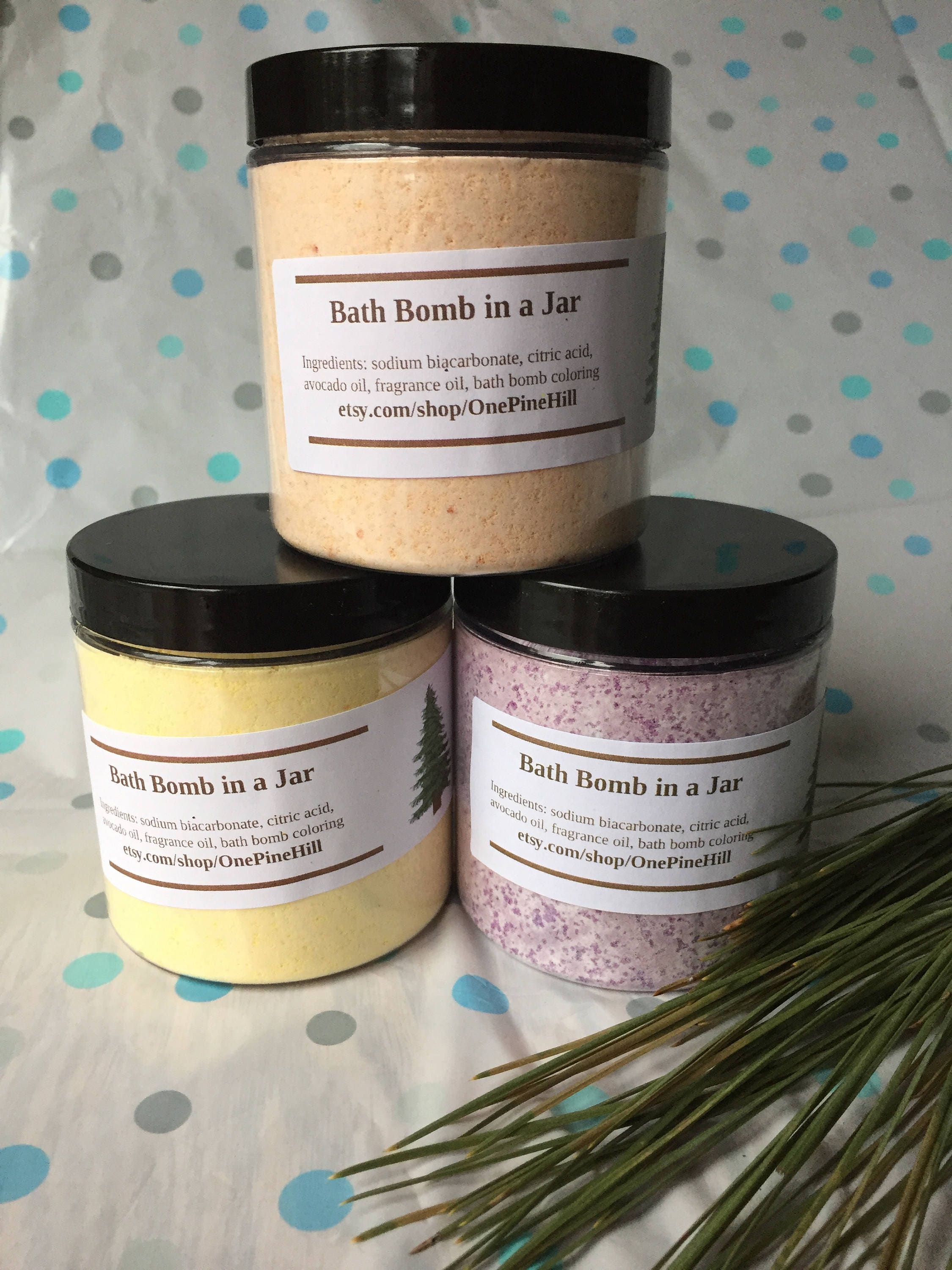 Bath Bomb in a Jar Energy Scent Etsy