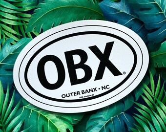 OBX Outer Banks Souvenir Beach Decal Stickers Small or Large Size