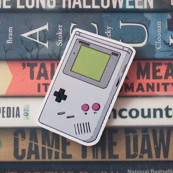 Classic Nintendo Gameboy Cutout Vinyl Sticker | Water Bottle Decals, Laptop Decals, Vinyl Sticker for Cars