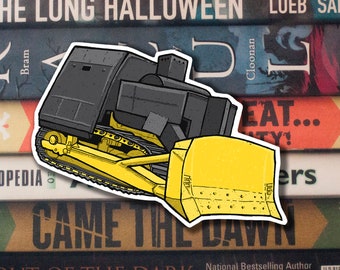 Killdozer Vinyl Cutout Sticker Water Bottle Decals, Laptop Decals, Vinyl Sticker for Cars