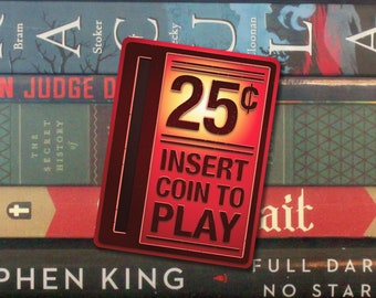 Arcade 25 Cent Quarter Coin Slot Vinyl Sticker | Water Bottle Decals, Laptop Decals, Vinyl Sticker for Cars
