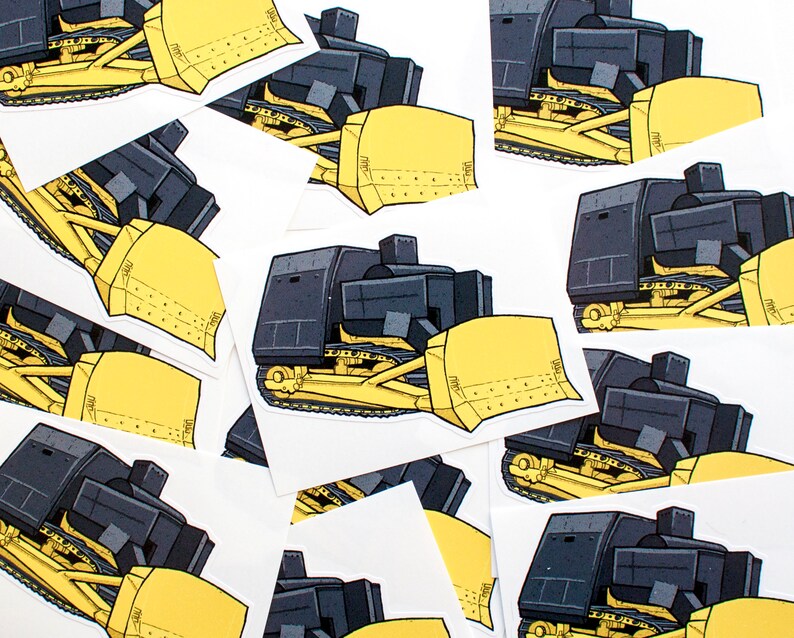 Killdozer Vinyl Cutout Sticker Water Bottle Decals, Laptop Decals, Vinyl Sticker for Cars image 2