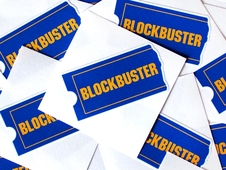 Blockbuster Vinyl Sticker Water Bottle Decals, Laptop Decals, Car Vinyl Stickers image 4