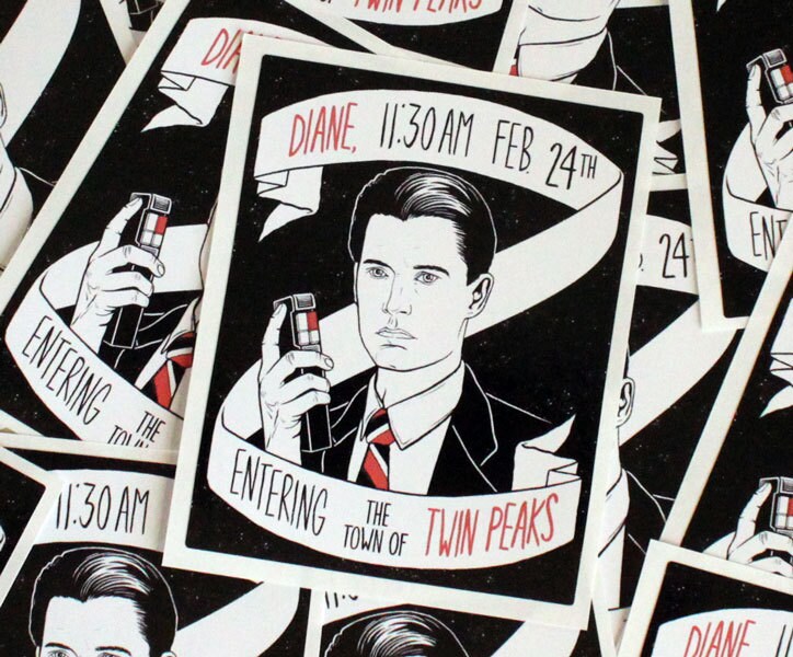 Twin Peaks Agent Dale Cooper Sticker