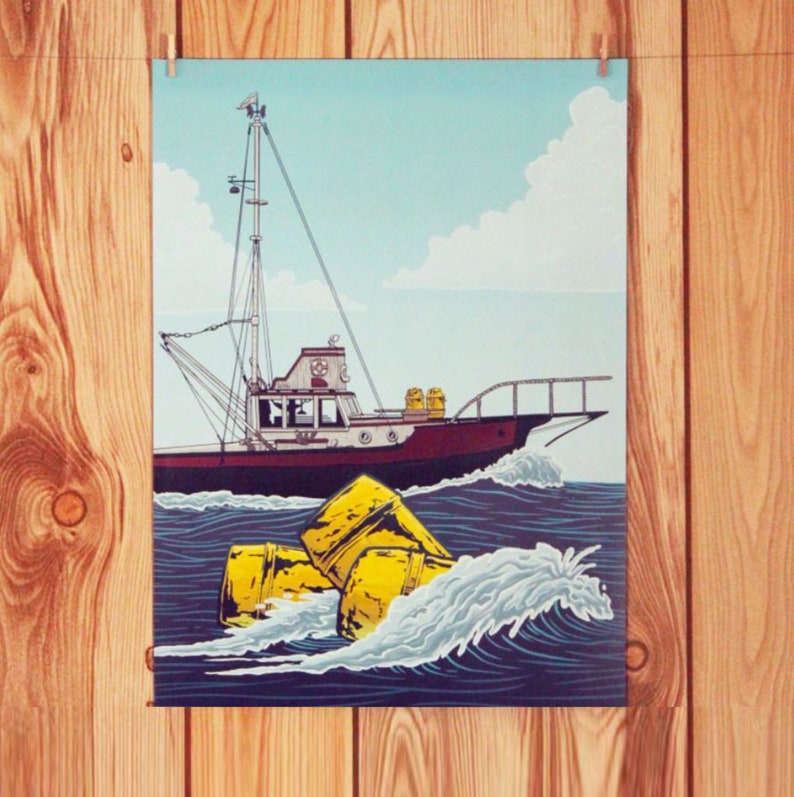 Jaws Orca Illustration Print | Etsy