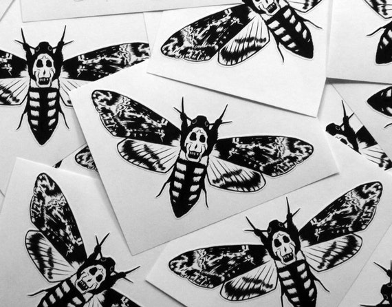 Silence Of The Lambs Moth Cutout Sticker Etsy