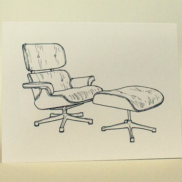 Eames Lounge Chair Greeting Card